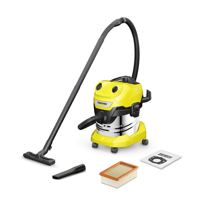 Grovdammsugare Kärscher WD 4 S V - 20/5/22 i gruppen Lantbruk / Högtryckstvätt-Skur/Sopmaskin-Textilvårdsmaskin-Dammsugare -Tvätt-Dränkbar pump hos Kristers Möbler Maskin AB (16282600)
