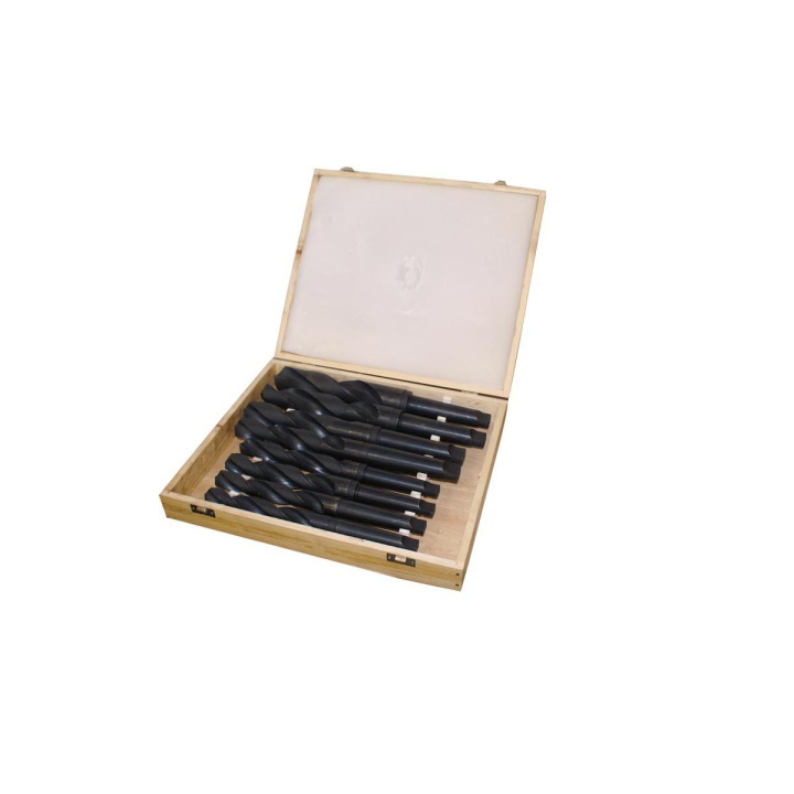 Grova borr uppsättning 8st borrar mått 24-44mm borr med konisk skaft för borr chuck MK3 och MK4 i gruppen Maskiner / Snickerimaskiner / Verktyg/tillbehör / Borrverktyg hos Kristers Möbler Maskin AB (34136)